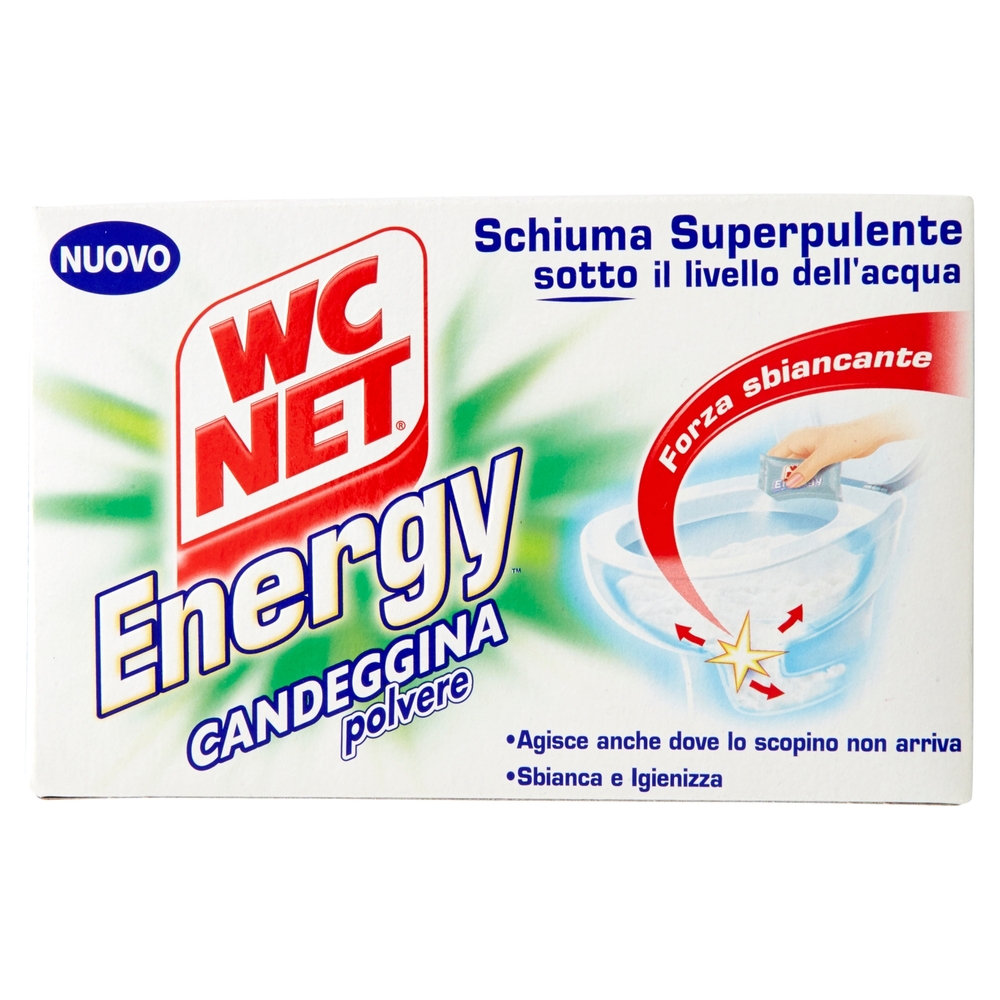 Wc Net Energy Candeggina polvere 4 Buste x 60 g
